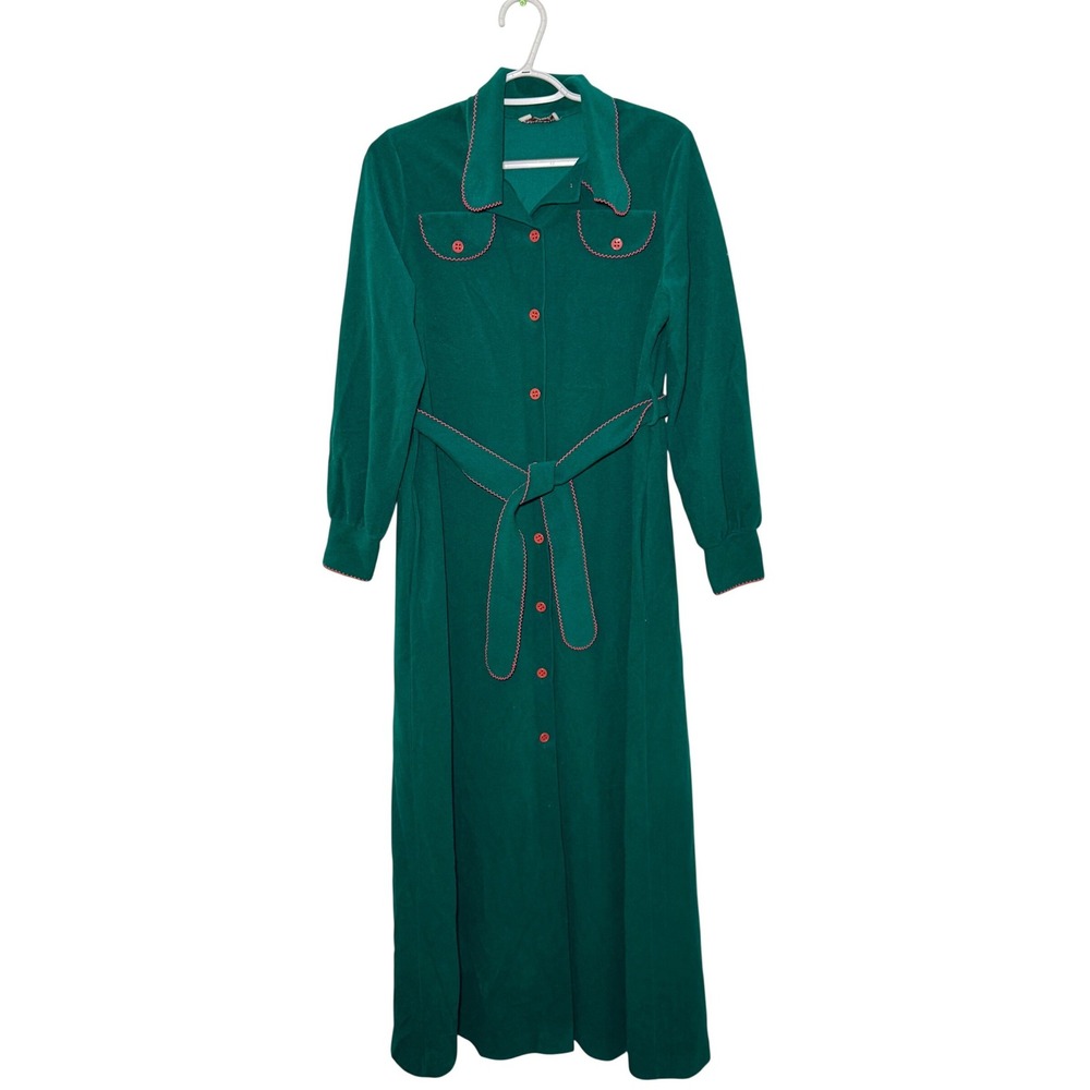 Vassarette Long Sleeve Button‎ Front House Coat Robe Womens Large Lounge Cozy